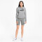PUMA Essentials Logo Terry-Hoodie Damen light gray heather M