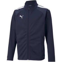 PUMA teamLIGA Trainingsjacke Kinder peacoat/puma white 140