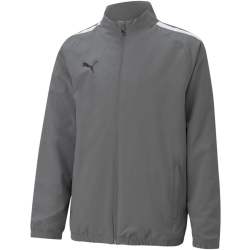 PUMA teamLIGA Sideline Pr&auml;sentationsjacke Kinder smoked pearl/puma white 164