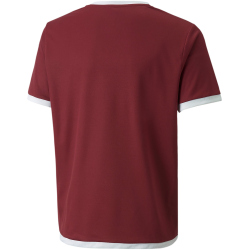 PUMA teamLIGA Trikot Kinder 09 - cordovan/puma white 152