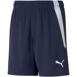 PUMA teamLIGA Shorts Kinder peacoat/puma white 116