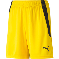 PUMA teamLIGA Shorts Kinder cyber yellow/puma black 140