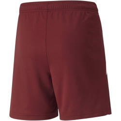 PUMA teamLIGA Shorts Kinder cordovan/puma white 140