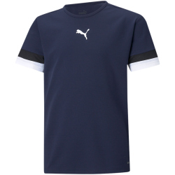 PUMA teamRISE Trikot Kinder peacoat/puma black/pumawhite 140