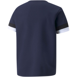 PUMA teamRISE Trikot Kinder peacoat/puma black/pumawhite 140