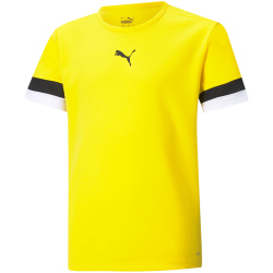 PUMA teamRISE Trainingsshirt Kinder cyber yellow/pumablack/white 164