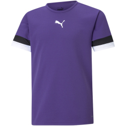 PUMA teamRISE Trikot Kinder prism violet/black/white 140