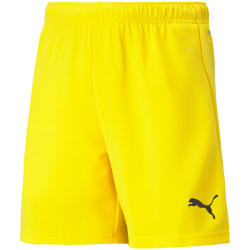 PUMA teamRISE Shorts Kinder cyber yellow/puma black 140