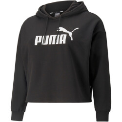 PUMA Essentials Cropped Hoodie Fleece Plus Size Damen...