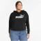 PUMA Essentials Cropped Hoodie Fleece Plus Size Damen PUMA black 1X (1XL)