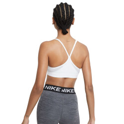NIKE Dri-FIT Indy Sport-BH Damen white/grey fog/particle grey S