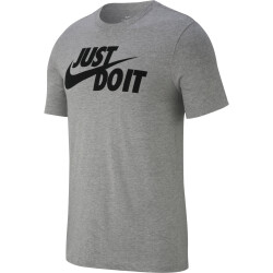 NIKE Sportswear JUST DO IT T-Shirt Herren dk grey heather/black M