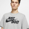 NIKE Sportswear JUST DO IT T-Shirt Herren 063 - dk grey heather/black M