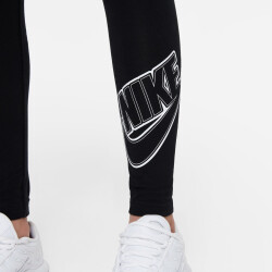 NIKE Sportswear Favorites Grafik Leggings Mädchen black/white S (128-137 cm)