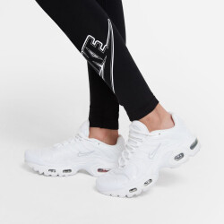 NIKE Sportswear Favorites Grafik Leggings Mädchen black/white S (128-137 cm)