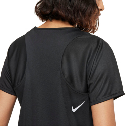 NIKE Dri-FIT Race Laufshirt Damen black/reflective silver M
