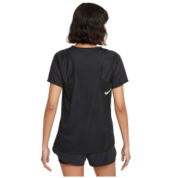 NIKE Dri-FIT Race Laufshirt Damen black/reflective silver XL