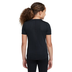 NIKE Dri-FIT One Trainingsshirt Mädchen black/white S (128-137 cm)