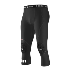 G-FORM Pro gepolsterte 3/4 Tights black XS