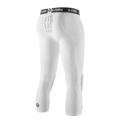 G-FORM Pro gepolsterte 3/4 Tights white L