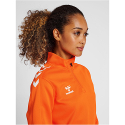 hummel Core XK 1/2-Zip Sweatshirt Damen orange tiger L