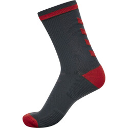 hummel Elite Indoor Socken kurz ebony/flame scarlet 27-30