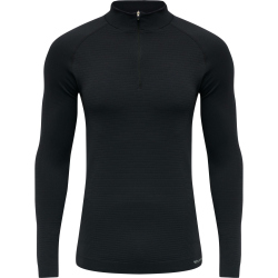 hummel hmlSTROKE 1/2-Zip Seamless Funktionsshirt Herren black L