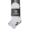 6er Pack hummel hmlCHEVRON halblange Socken white/black/grey 36-40