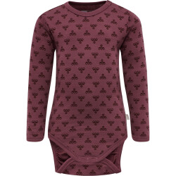 hummel hmlBAMBO langarm Baby-Body roan rouge 56