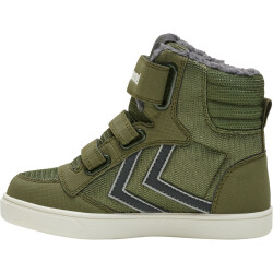 hummel STADIL Superpoly Mid Recycled Winter Sneaker Kinder dark olive 23