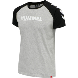 hummel hmlLEGACY Blocked T-Shirt Herren grey melange XXS