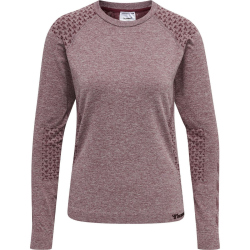 hummel hmlCI Seamless langarm Trainingsshirt Damen nocturne melange XS