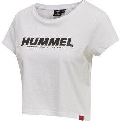 hummel hmlLEGACY Cropped T-Shirt Damen white/black L