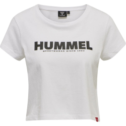 hummel hmlLEGACY Cropped T-Shirt Damen white/black XS