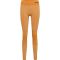 hummel hmlCLEA Seamless Mid-Waist Leggings Damen blazing orange/carrot curl melange XS