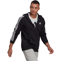 adidas Essentials Fleece 3-Streifen Kapuzenjacke Herren