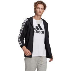 adidas Essentials French Terry 3-Streifen Hoodie Herren black/white M