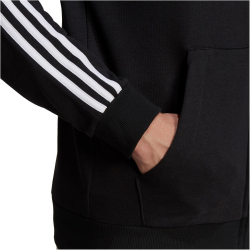 adidas Essentials French Terry 3-Streifen Hoodie Herren black/white M