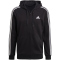 adidas Essentials French Terry 3-Streifen Hoodie Herren black/white M