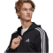 adidas Essentials French Terry 3-Streifen Hoodie Herren black/white M