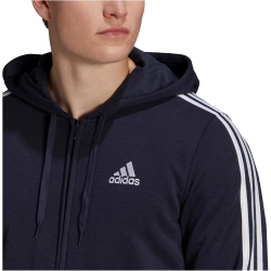 adidas Essentials French Terry 3-Streifen Hoodie Herren legink/white M
