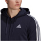adidas Essentials French Terry 3-Streifen Hoodie Herren legink/white M
