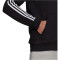 adidas Essentials Fleece 3-Streifen Kapuzenjacke Herren black S