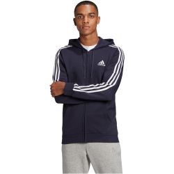 adidas Essentials Fleece 3-Streifen Kapuzenjacke Herren...