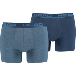 2er Pack HEAD Basic Boxershorts Herren blue heaven S