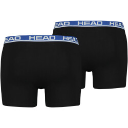 2er Pack HEAD Basic Boxershorts Herren black/blue S