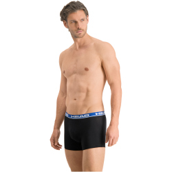 2er Pack HEAD Basic Boxershorts Herren black/blue S