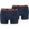 2er Pack HEAD Basic Boxershorts Herren blue/orange S