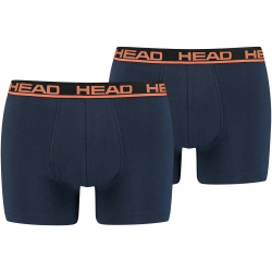 2er Pack HEAD Basic Boxershorts Herren blue/orange XXL