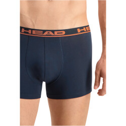 2er Pack HEAD Basic Boxershorts Herren blue/orange XXL